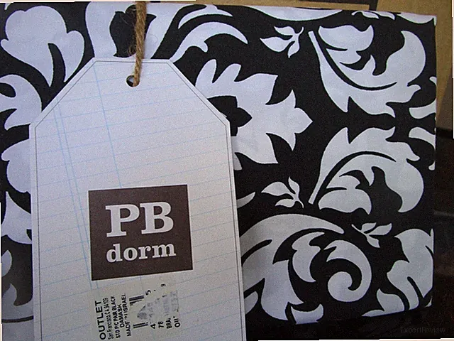 2 Pottery Barn Teen Damask black white standard pillowcases New w tag