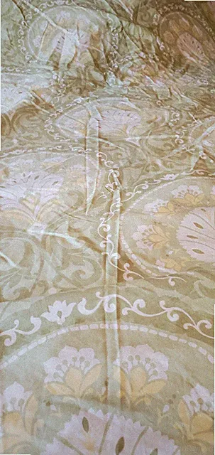 3 Pc Set Pottery Barn Full/Queen Duvet Cover W/ 2 EURO Shams in Multi Greens