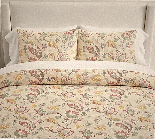 NEW Pottery Barn Floral Matelasse Coverlet King/Cal. King