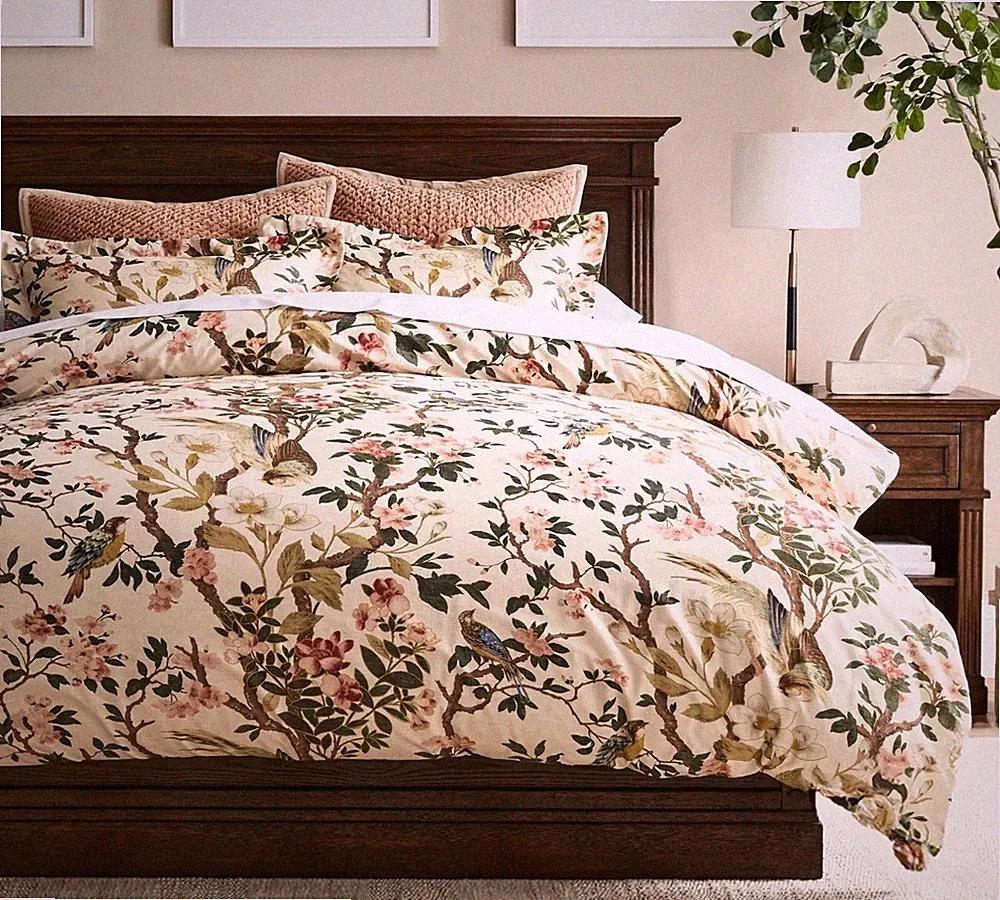 NEW Pottery Barn Nola Songbird Duvet Cover Multi, Full/Queen (Only Duvet Cover)