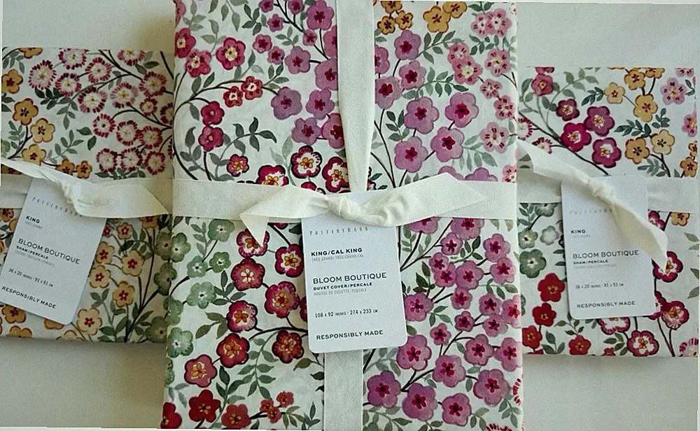 Pottery Barn Bloom Boutique Percale Duvet Cover King/Cal. King