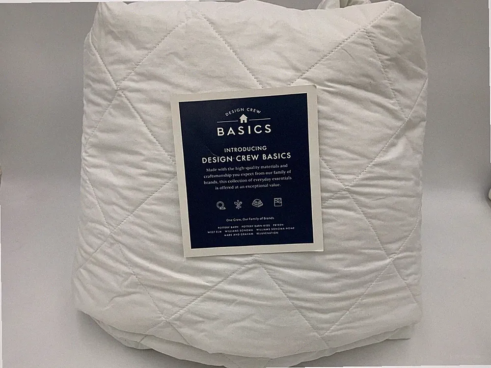 Pottery Barn Design Crew Basics Cotton Mattress Pad Cal King #Z1117 READ