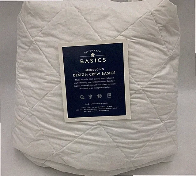 Pottery Barn Design Crew Basics Cotton Mattress Pad Cal King #Z1320 READ