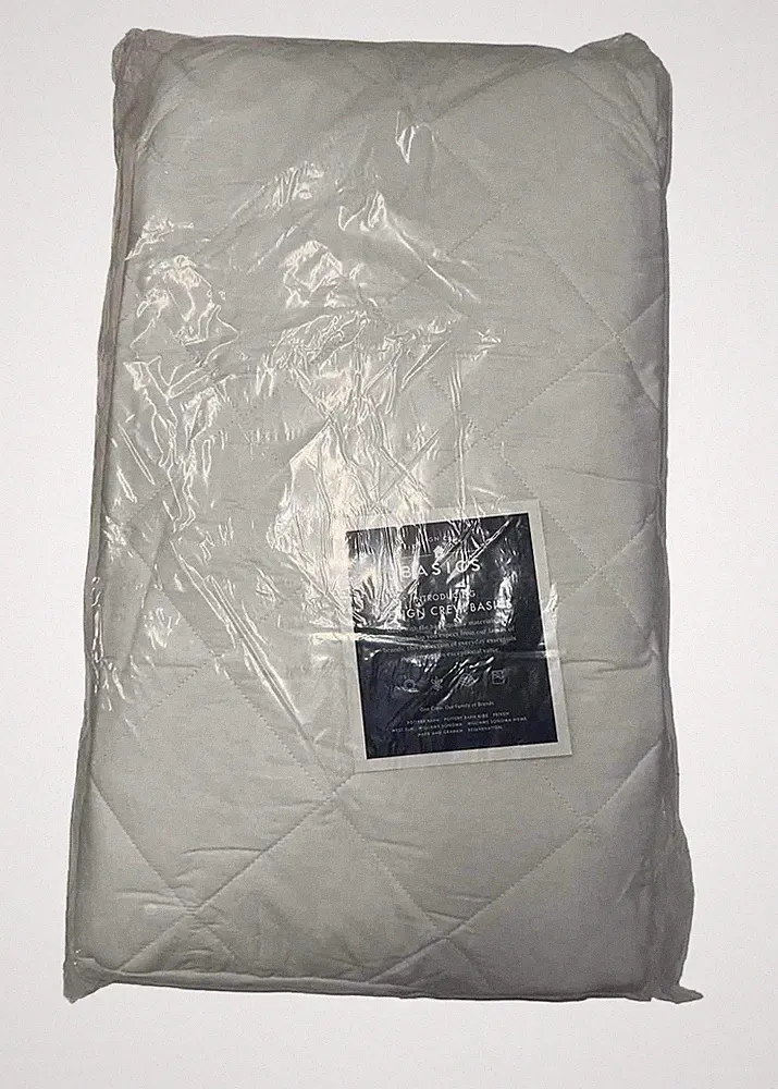 Pottery Barn Design Crew Basics Mattress Pad NEW 78x80 King Size NEW Bed Cover
