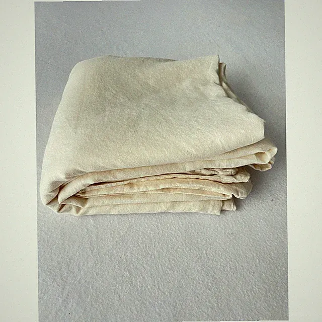 Pottery Barn Duvet Cover Full Queen Cream Linen Bedding Minimalist Neutral
