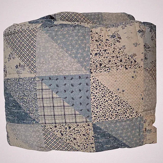 Pottery Barn Ellis Patchwork King Quilt Reversible Cottage Farmhouse NEW