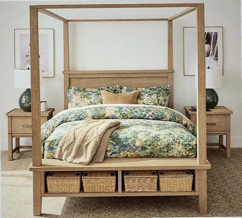 Pottery Barn Greenwood Percale Duvet Cover Full/Queen
