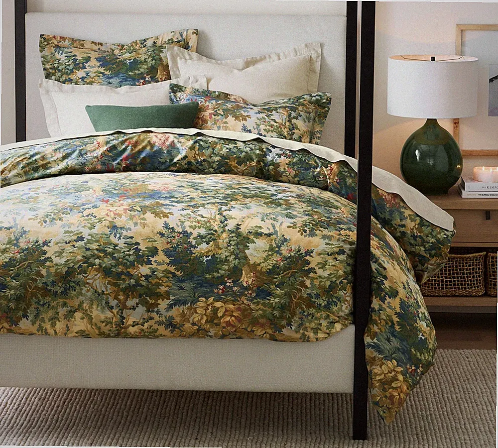 Pottery Barn Greenwood Percale Duvet Cover Size: King/Cal. King