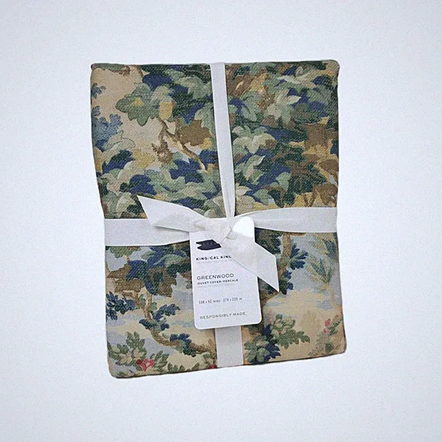 POTTERY BARN Greenwood Percale King/CKing Duvet Cover - OPEN BOX