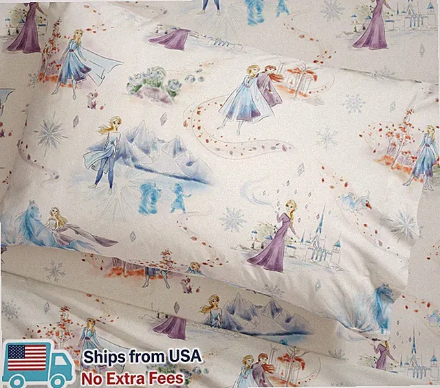 Pottery Barn Kids Disney Frozen Enchanted Forest Organic Sheet Set