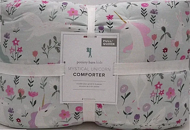 Pottery Barn Kids Mystical Unicorn FULL / QUEEN Comforter