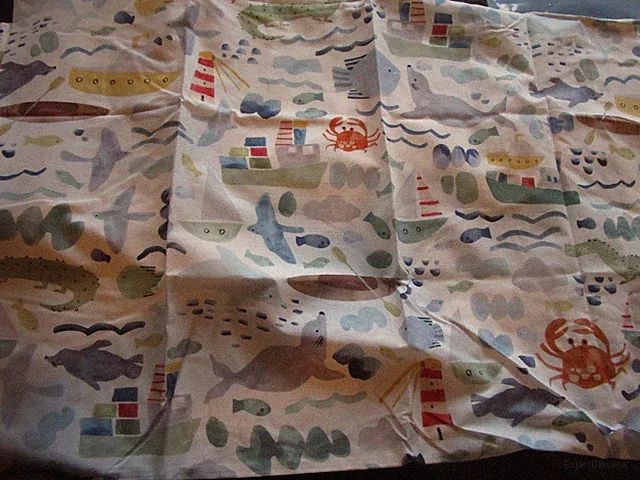 Pottery Barn Kids Sea Story sheet set twin photo shoot product develop sample