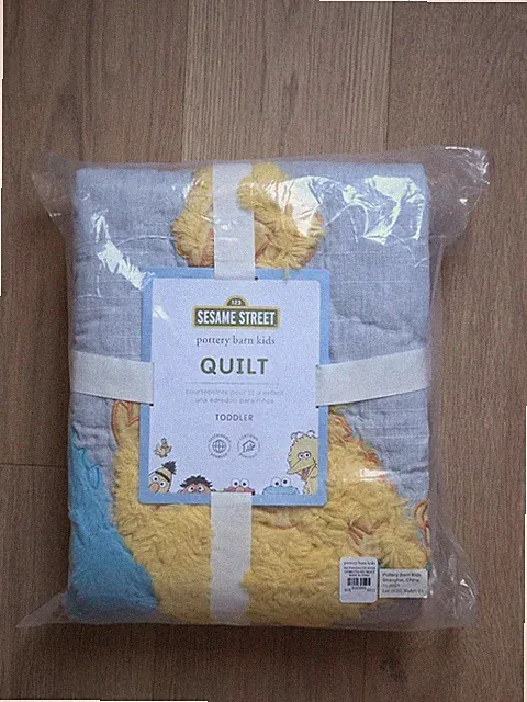 Pottery Barn Kids Sesame Street Toddler Quilt | Brand New | Fast Shipping