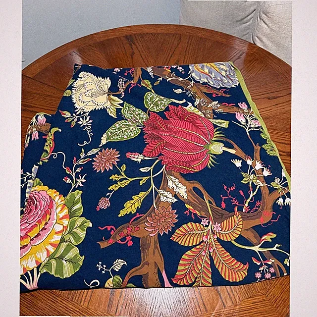 Pottery Barn Laina Palampore Duvet Cover Full/Queen Bedding Eclectic Floral Navy