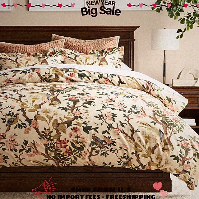 Pottery Barn Nola Songbird Duvet Cover Full/Queen/King/Cal.King
