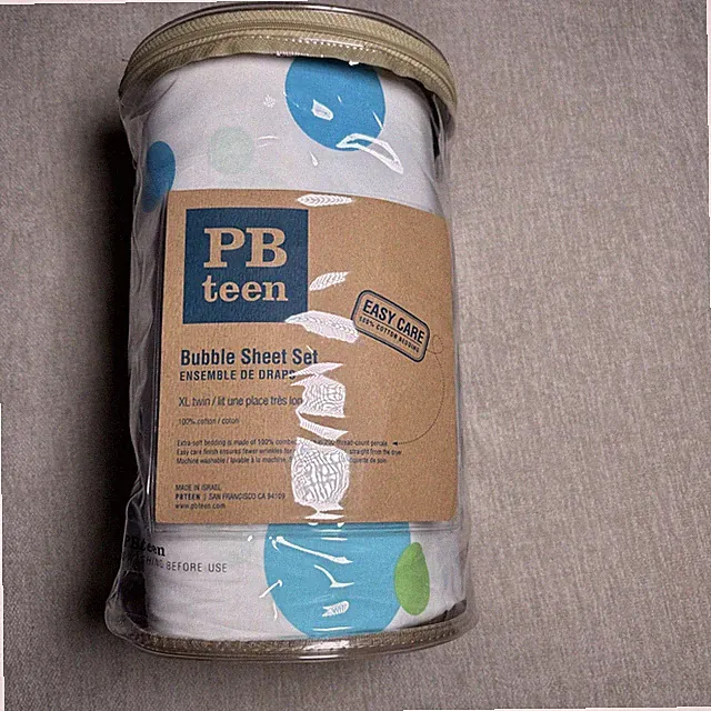 Pottery Barn PB Teen XL Twin Bubble Sheet Set