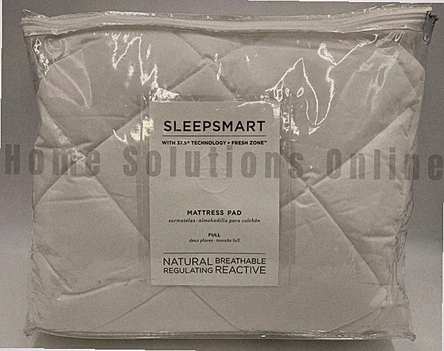 Pottery Barn Sleepsmart Regulating Waterproof Mattress Protector Full #T1097