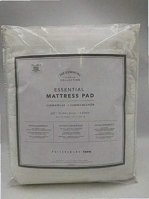 Pottery Barn Teen Stay Pure Waterproof Mattress Pad Cover Full #Z1268