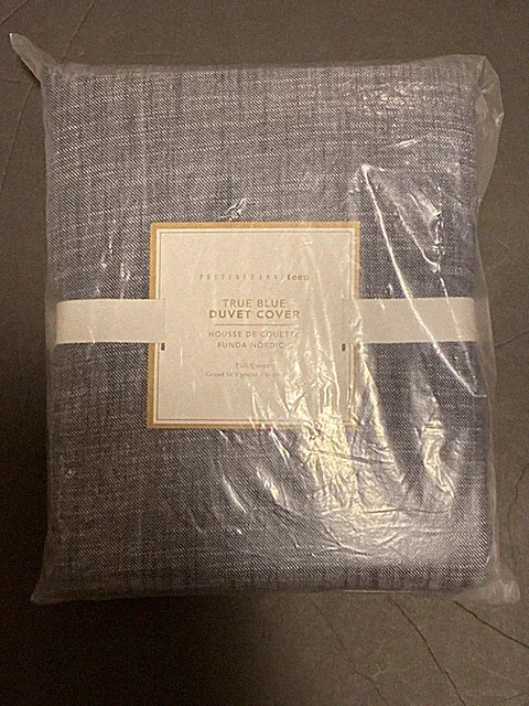 Pottery Barn Teen TRUE BLUE, F/Q Duvet Cover ~ True Blue, NWT