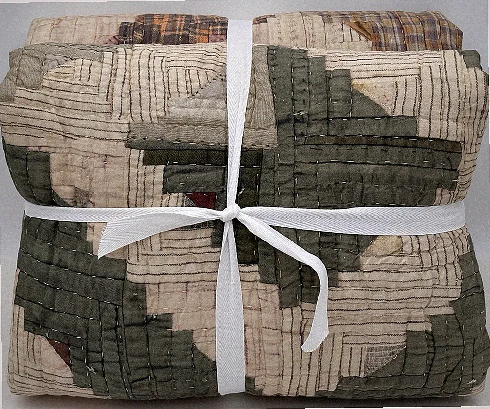 Pottery Barn Wesley Reversible FULL / QUEEN Quilt ~ Multicolored